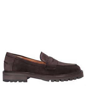 Billi Bi A9305 Loafers, Dark Brown Suede 